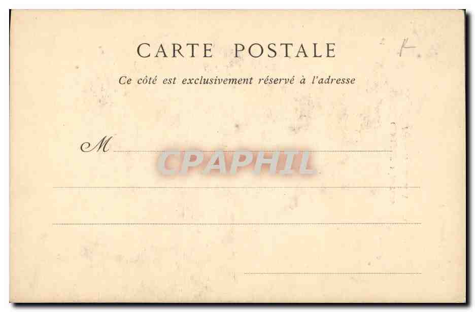 CPA Comtesse d'Artois — Verso