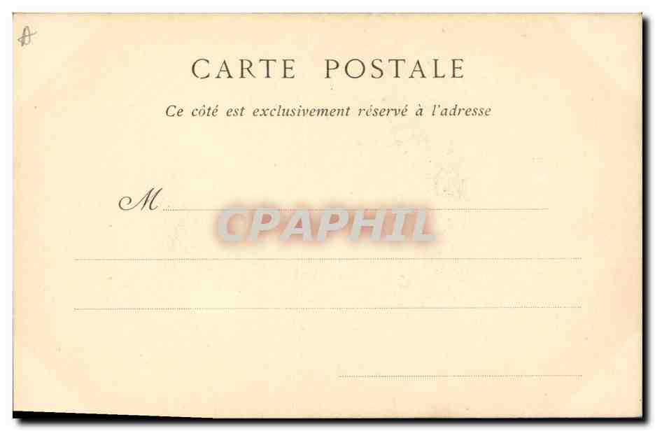 CPA Comtesse d'Artois — Verso