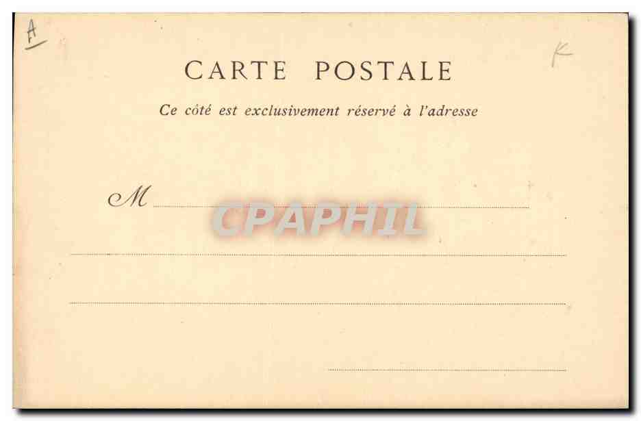 CPA Comtesse d'Artois — Rückseite
