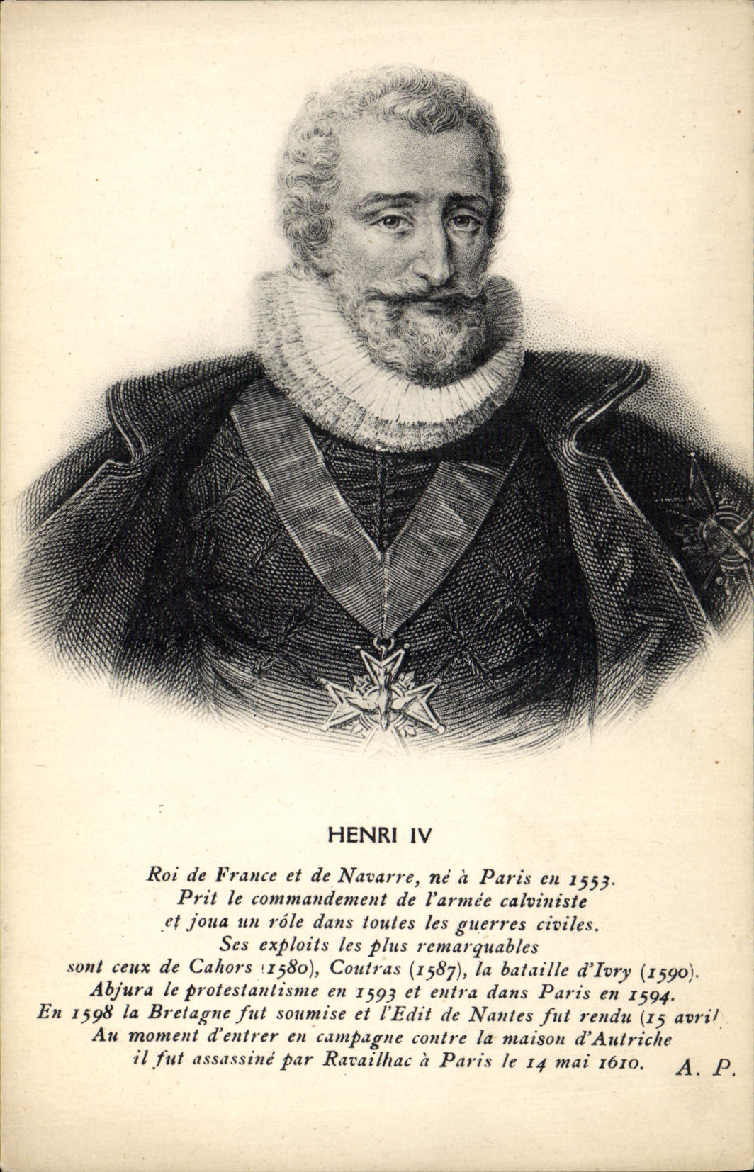 CPA Henri IV Roi de France et de Navarre