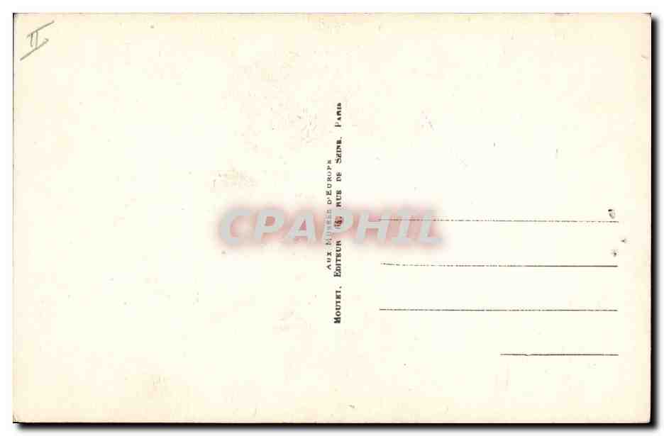 CPA Hugues Capet — Verso