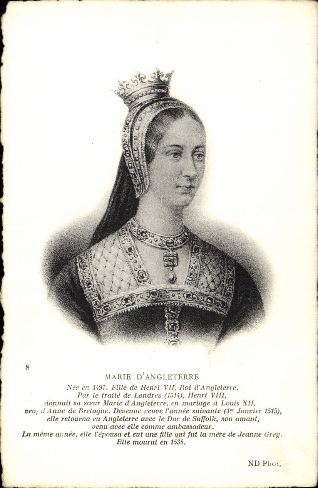CPA Marie d'Angleterre