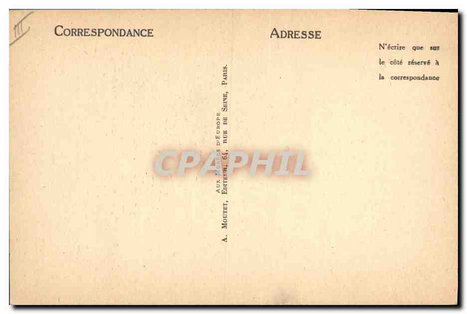 CPA Marquise de Sevigne — Verso