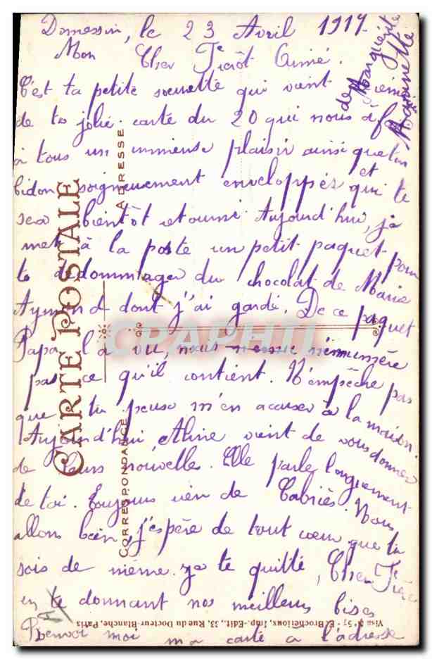 Souvenir impérissable de la Grande Guerre — 1914-1915 — Gallia, éditeur — Achterkant