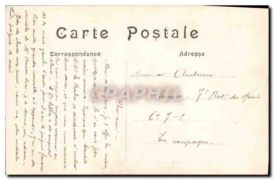 CPA Militaria Convoi de Spahis traversant le pont de bateaux a Compiegne  — Verso