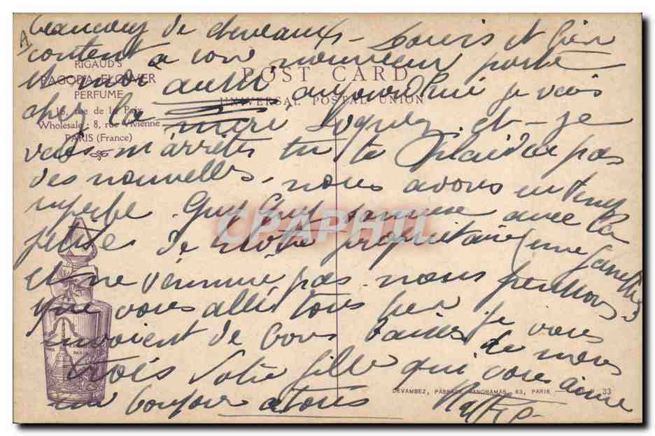 CPA Militaria Armee d'Afrique Spahis sur le front — Rückseite