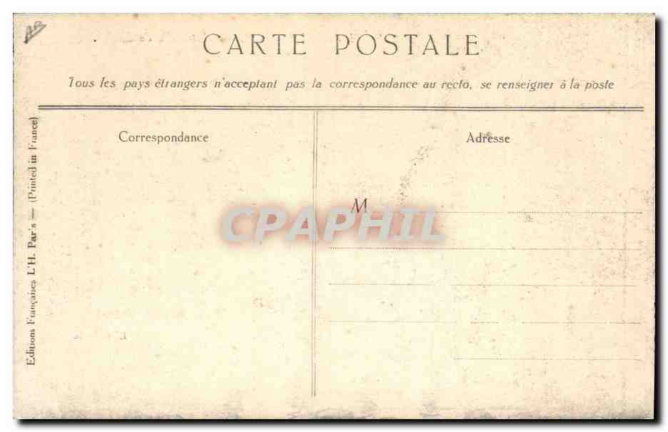 CPA Militaria Region de l'Yser Patrouille de Spahis — Rückseite