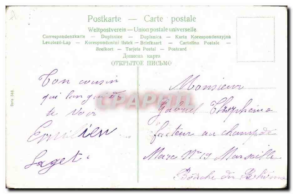 CPA Fantaisie Enfants Bebes  — Rückseite