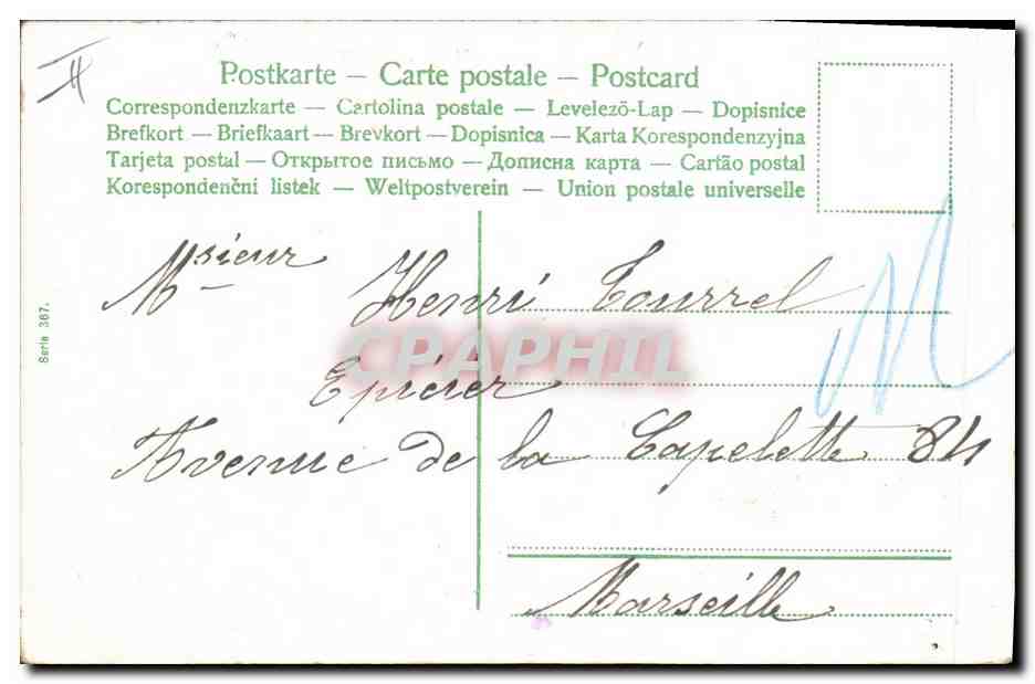 CPA Fantaisie Enfants Bebes Tonneaux — Rückseite