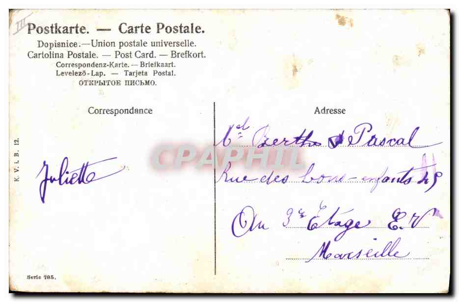 CPA Fantaisie Enfants Bebes  — Rückseite
