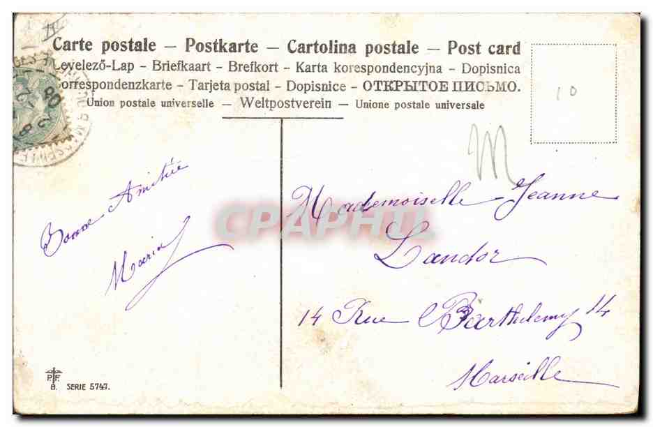 CPA Fantaisie Enfants Bebes  — Rückseite