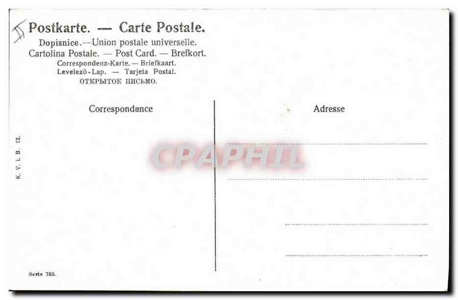 CPA Fantaisie Enfants Bebes Femme — Rückseite