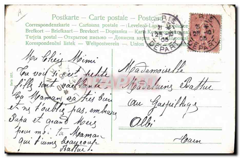 CPA Fantaisie Enfants Bebes  — Rückseite