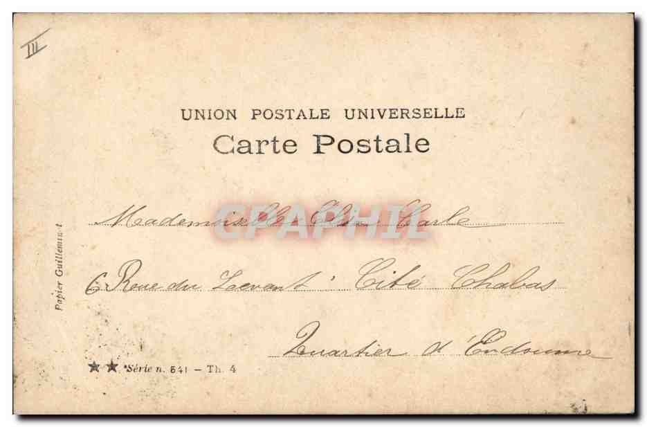 Oriental Dancer — Walery Theatre, Paris — publisher Walery, Paris — Back