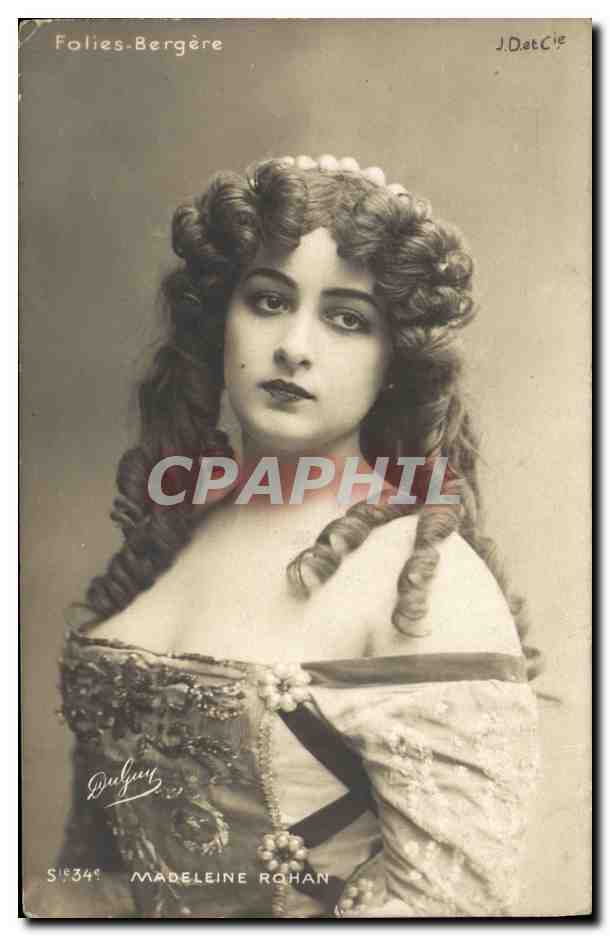 CPA Theatre Femme Folies Bergere Madeleine Rohan
