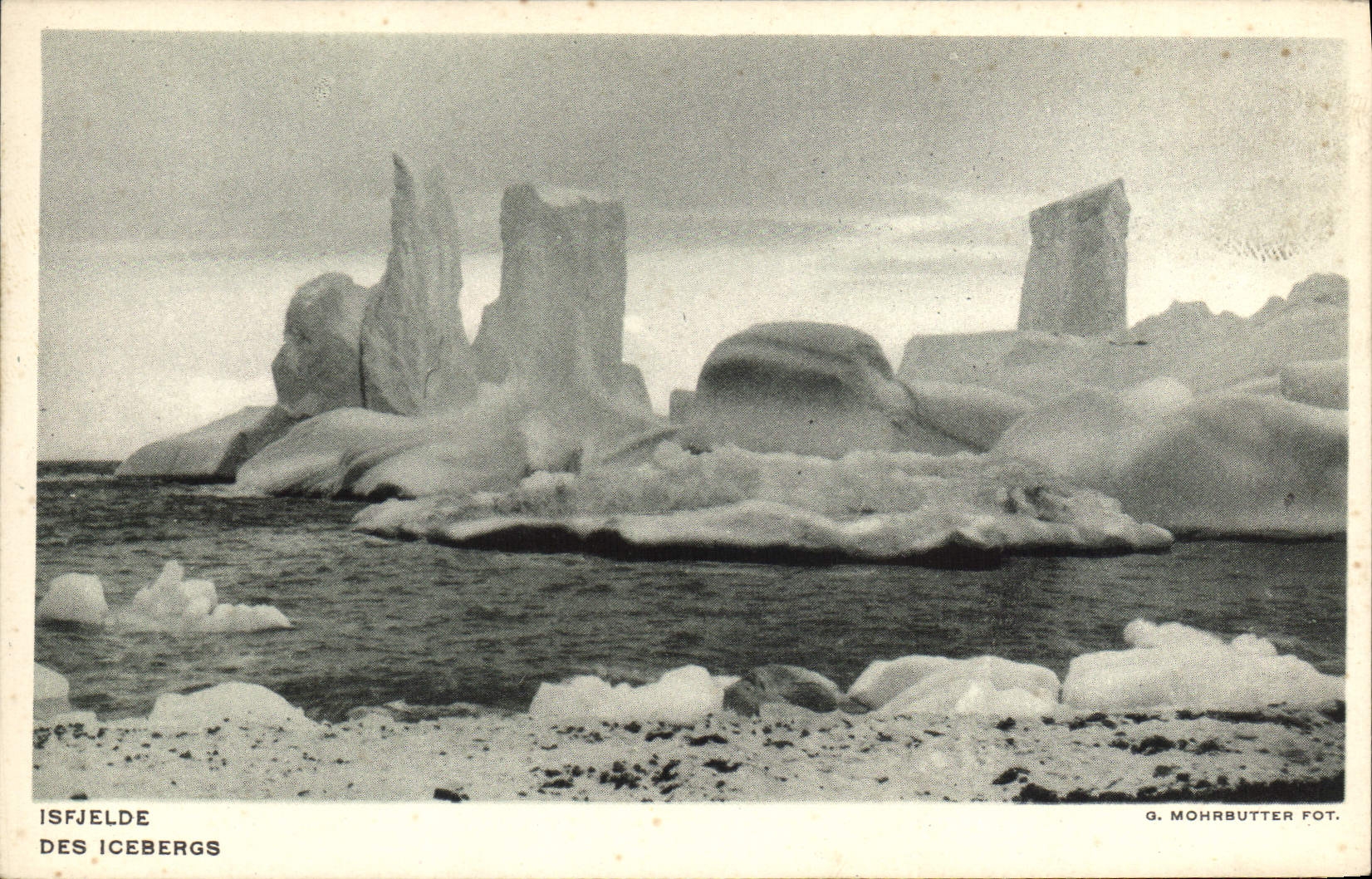Isfjelde — Des Icebergs — G. Mohrbutter Fot.
