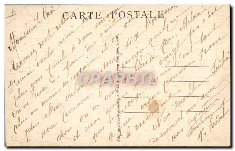 Aux Glaces Polaires — Mgr Breynat en raquettes — G.E. A. M. I. — Verso