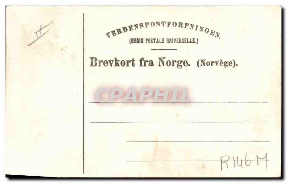 CPA Polaire Fra Helgelandskysten Norvege  — Rückseite