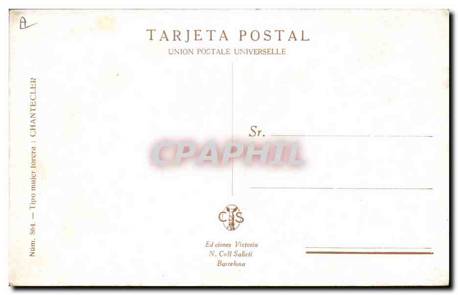 CPA Fantaisie Illustrateur Chantecler Femme Taureau Corrida — Rückseite