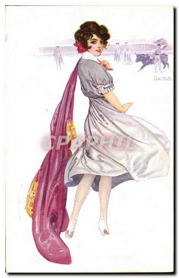 CPA Fantaisie Illustrateur Chantecler Femme Taureau Corrida