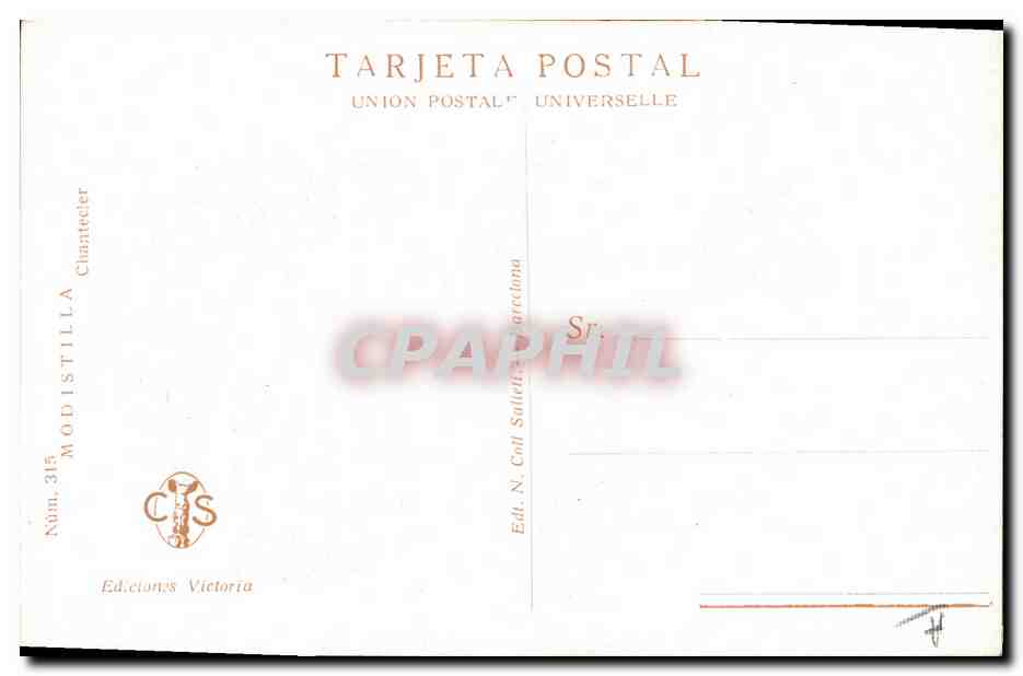 CPA Fantaisie Illustrateur Chantecler Femme  — Verso