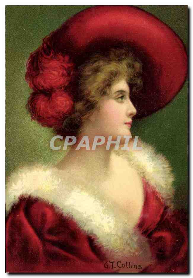 CPA Fantaisie Illustrateur Collins Femme