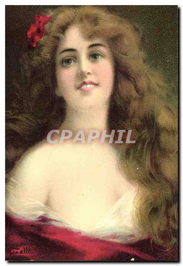 CPA Fantaisie Illustrateur Collins Femme