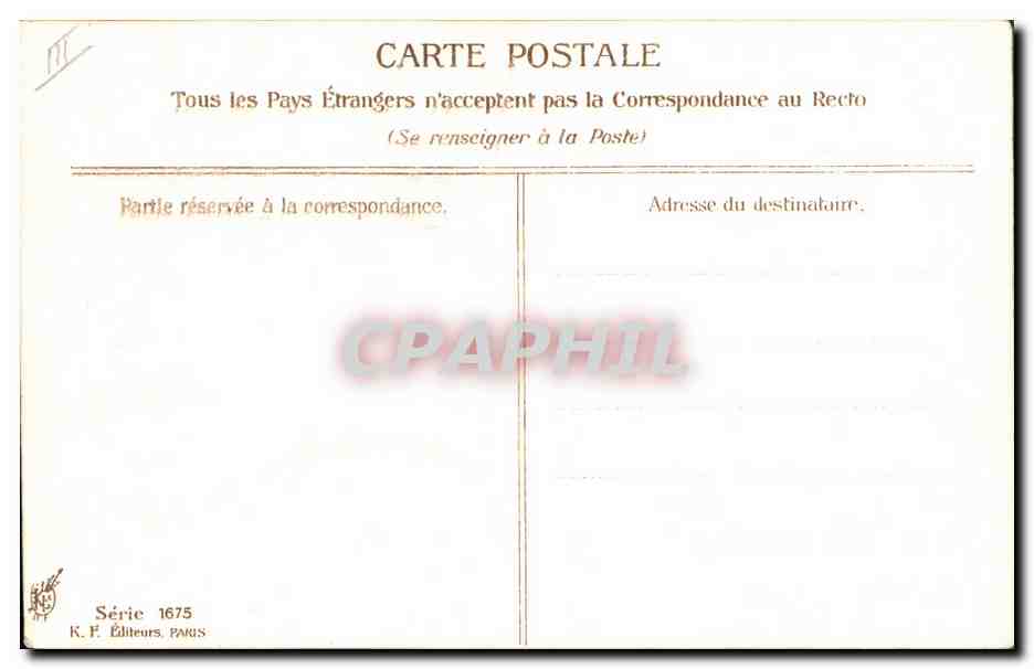 CPA Fantaisie Illustrateur Collins Femme — Rückseite