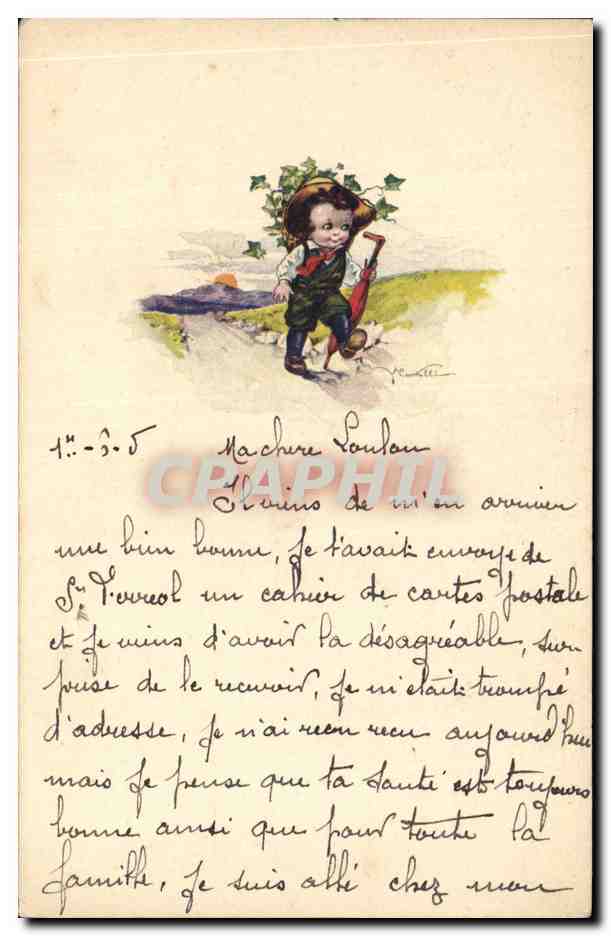 CPA Fantaisie Illustrateur Enfant
