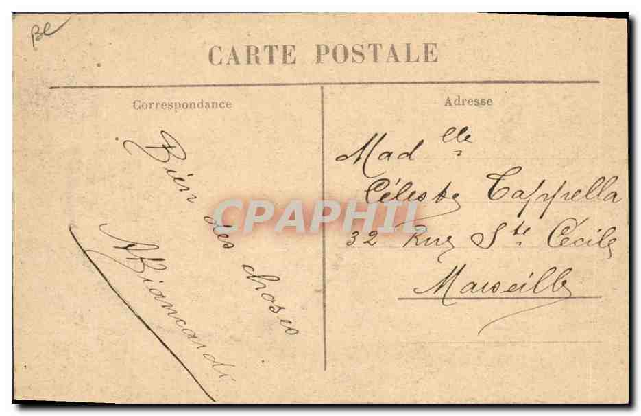 CPA Folklore Auvergne Une noce Auvergnate — Verso