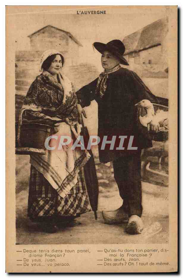 CPA Folklore Auvergne 