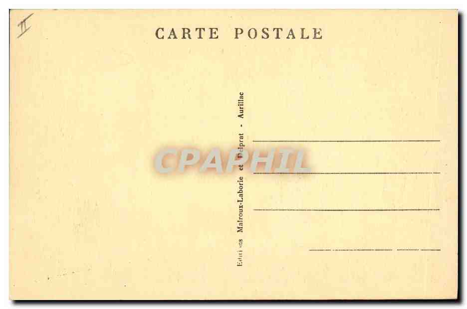 CPA Folklore Auvergne Causette — Verso