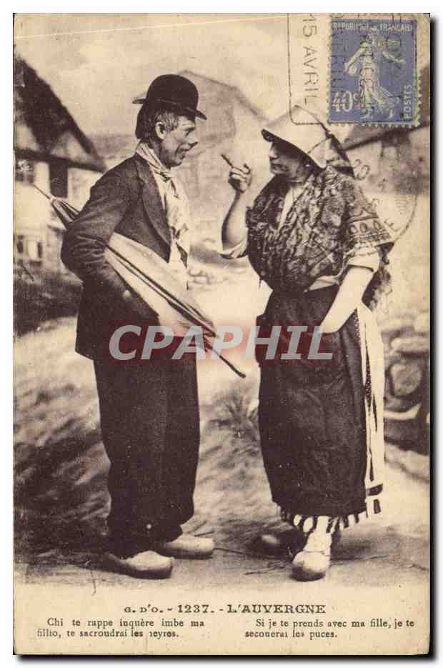 CPA Folklore Auvergne 
