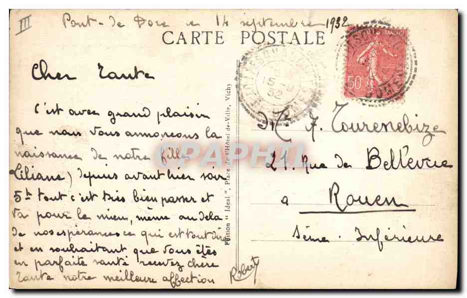 CPA Folklore Auvergne La bourree — Verso