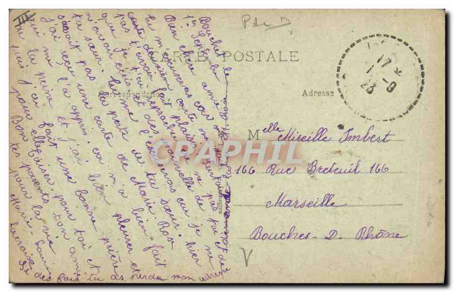 CPA Folklore Auvergne Jeune laitiere Auvergnate Jeune laitiere Auvergnate — Verso