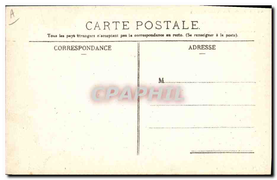 CPA Folklore Auvergne La bourree — Verso