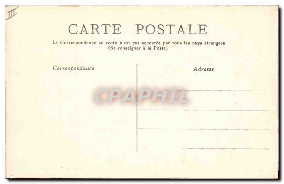 CPA Folklore Auvergne La bourree — Verso
