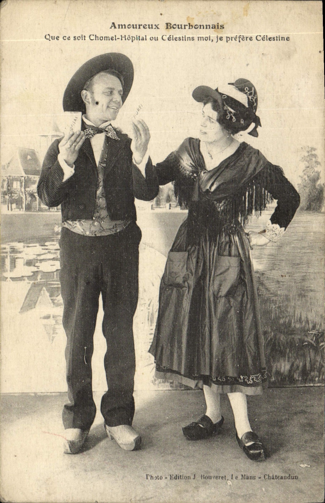 CPA Folklore Auvergne Amoureux Bourbonnais 