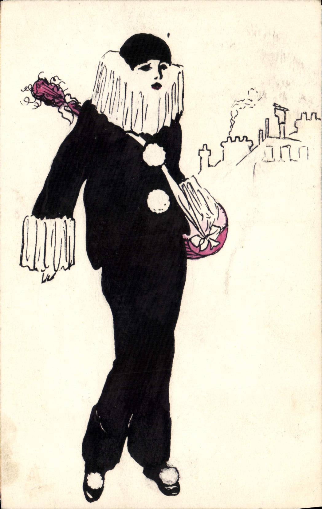 Femme en costume de scène — illustration — TONIMEDS PATER