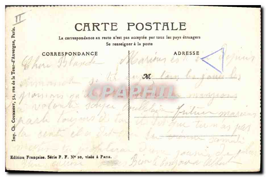CPA Fantaisie Femmes Franche Comte  — Rückseite