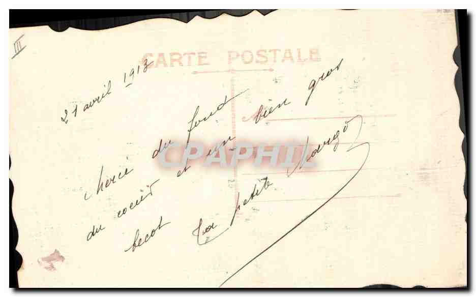 Bouquet de marguerites — souvenir d'amitié — Marguerite Bonlieur — Rückseite