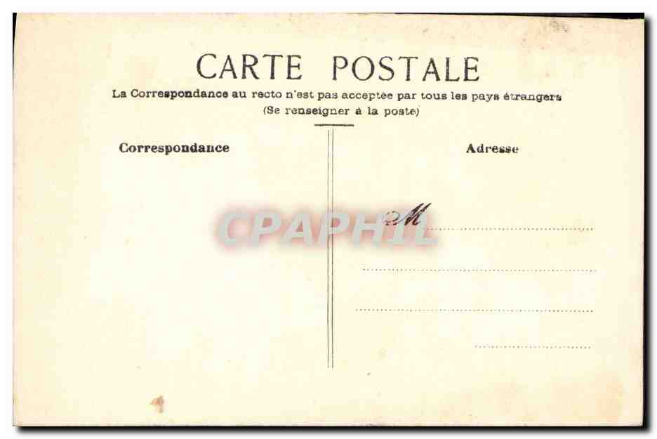 CPA (dessin la main) Fleurs  — Rückseite