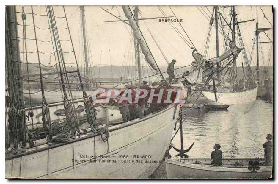 Paimpol - Départ pour l'Irlande - Sortie des Bateaux — Bretagne