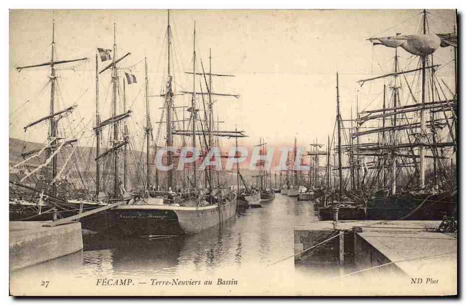 Fécamp — Terre-Neuviens au Bassin — ND Phot