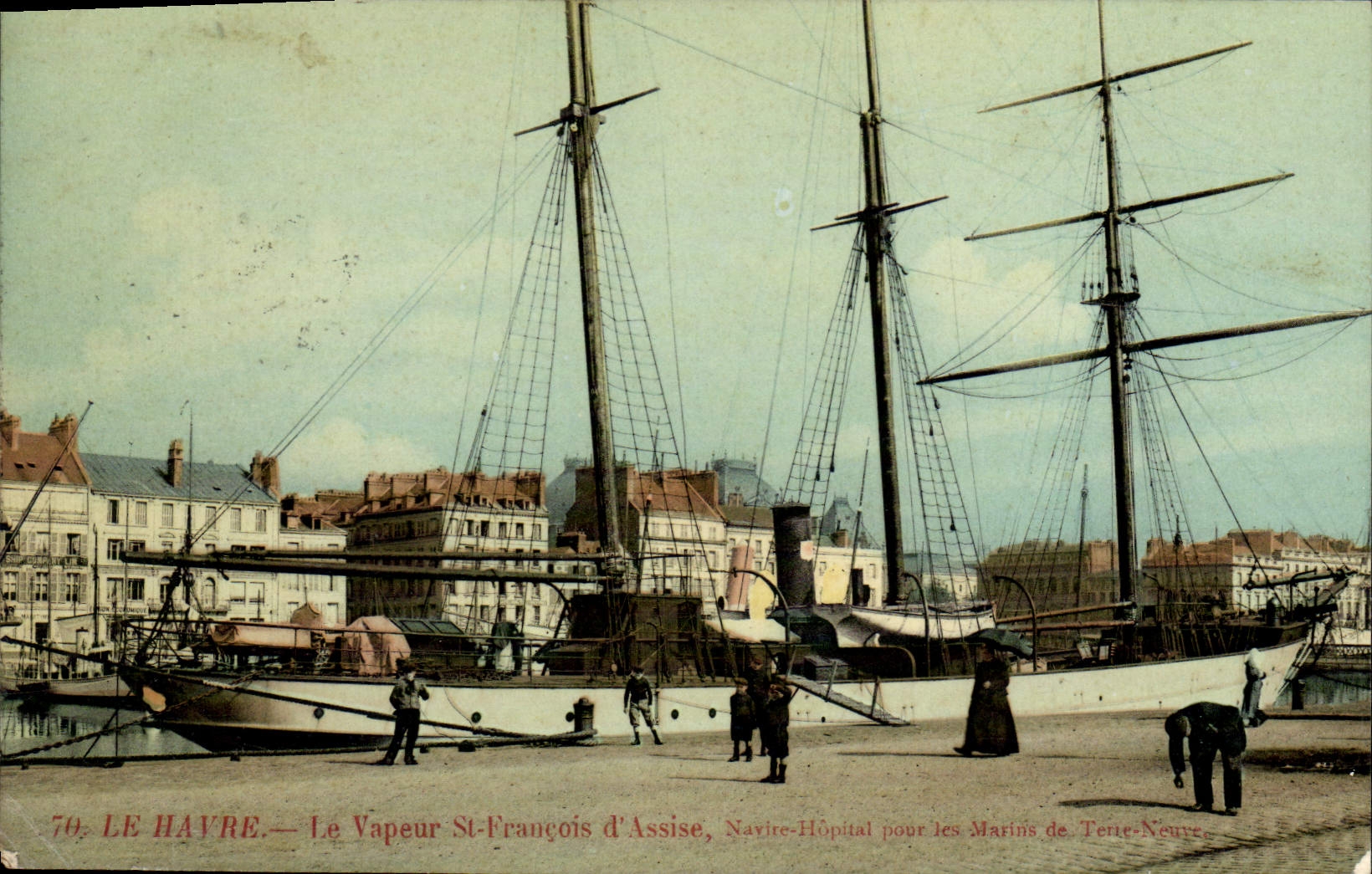 Le Havre — Le Vapeur St-François d'Assise, Navire-Hôpital pour les Marins de Terre-Neuve