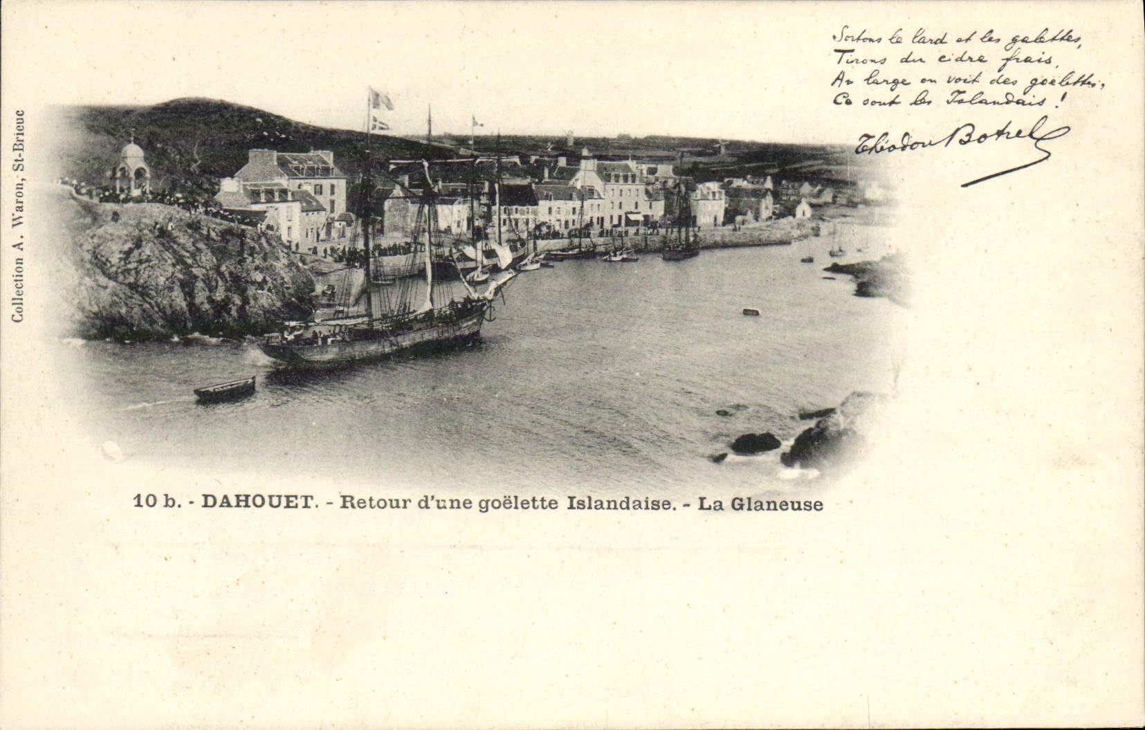 Dahouët — Retour d'une goélette Islandaise — La Glaneuse — Collection A. Waron, St-Briec