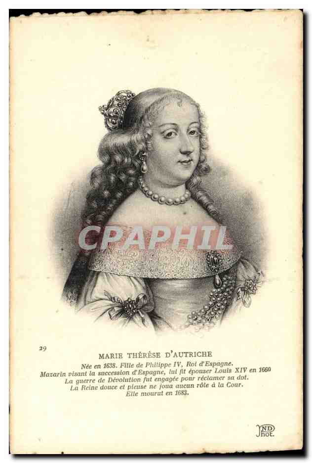 CPA Marie Therese d'Autriche