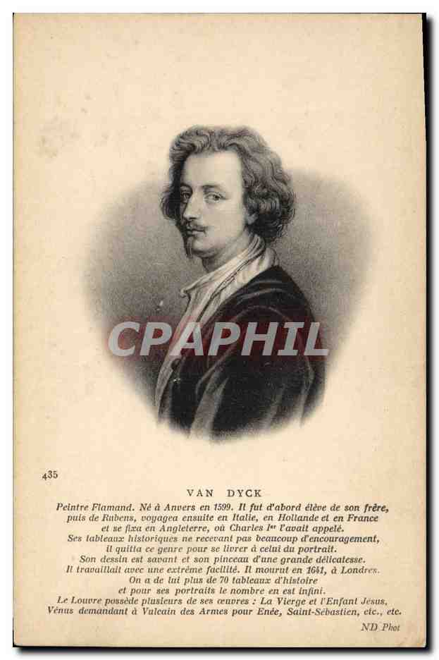 CPA Van Dyck Peintre Flamand