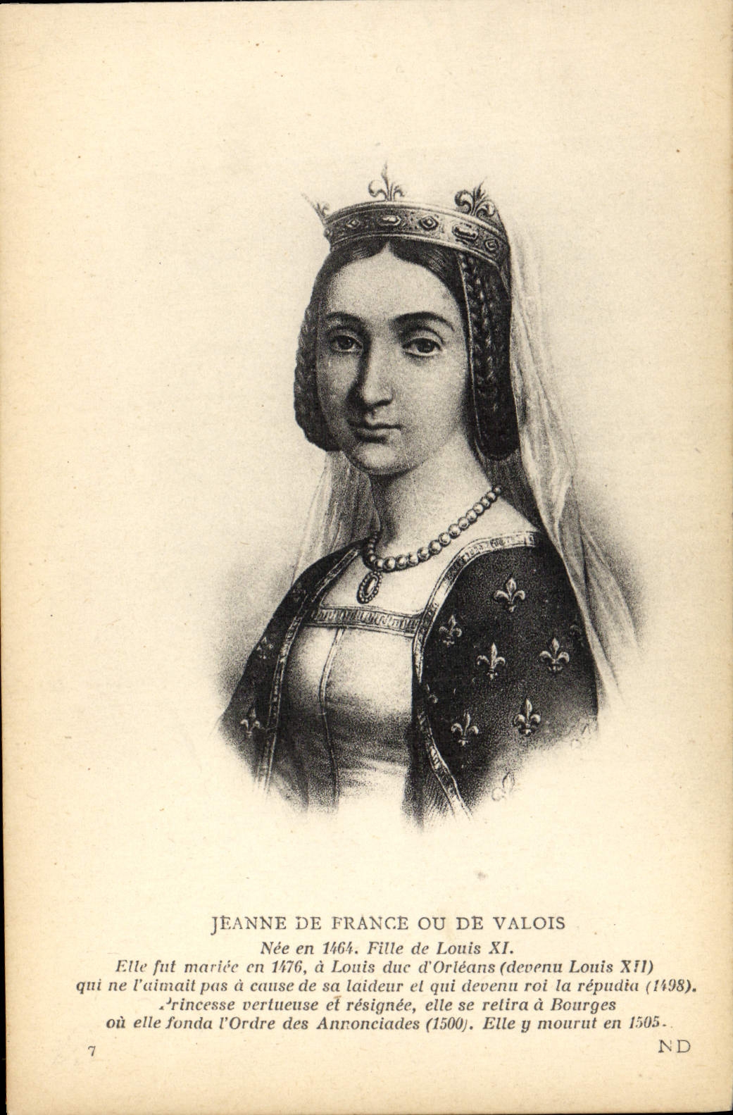 CPA Jeanne de France ou de Navarre