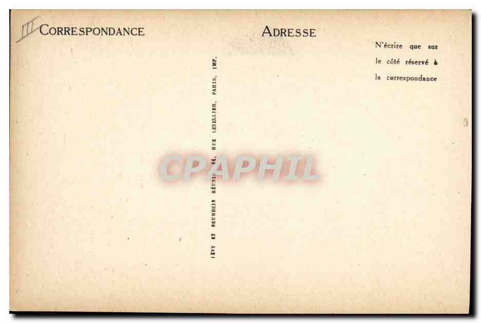 CPA Francois 1er — Verso
